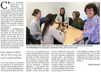 FLE Résoudre et la médiathèque de Joué une collaboration confirmée.